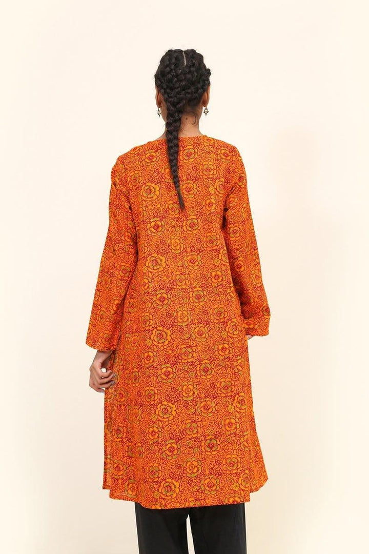 Generation - Orange Sanganer Tunic - 1 PC - Studio by TCS