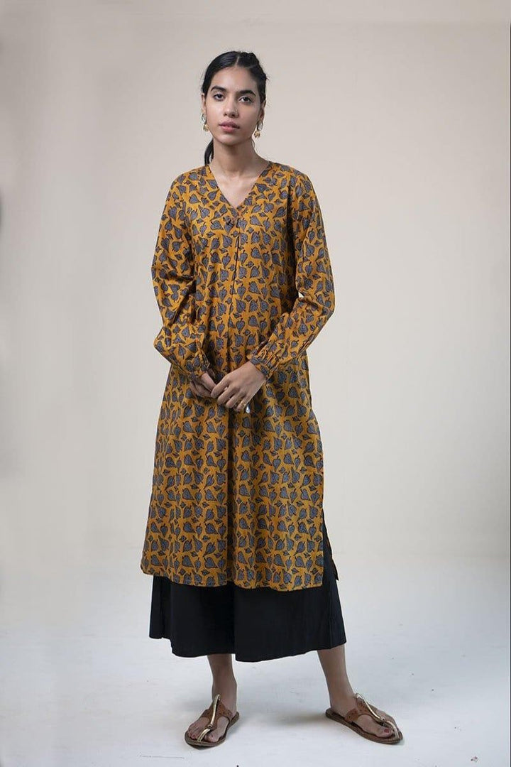 Generation - Mustard Pattay Shirt - 1 PC - Studio by TCS