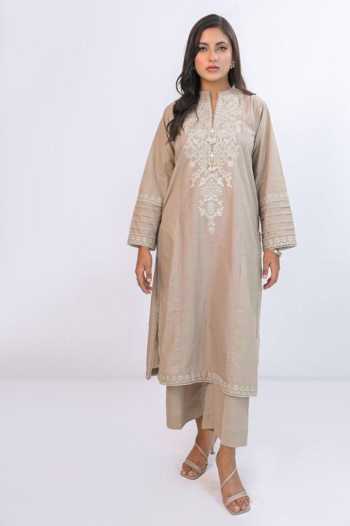 Ayla Studio - Arzoo - Slub - Mushroom Beige - 2 Piece