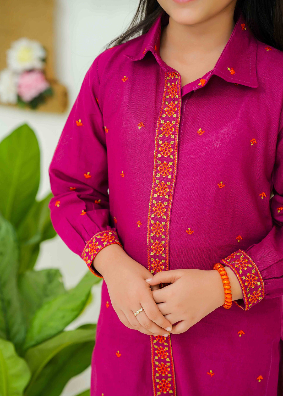 Modest - Lilithra - Purple - Khaddar - Girls 2 Piece Suit