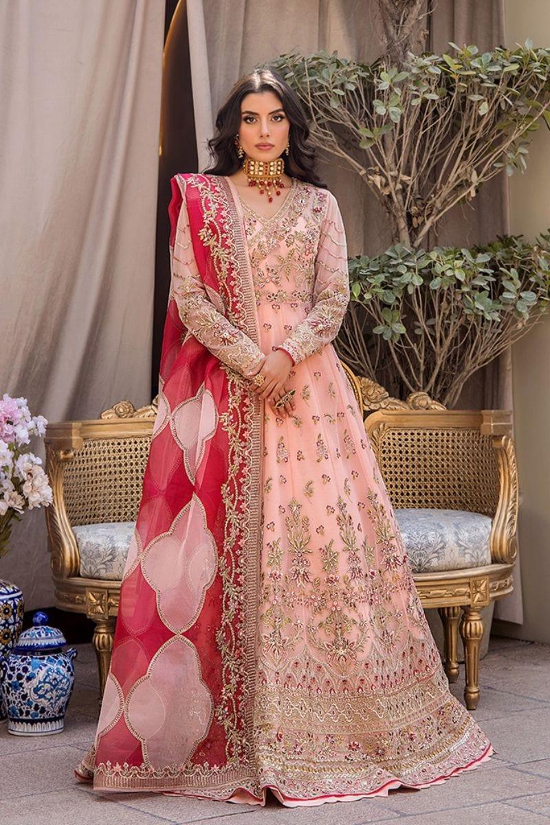 Fozia Khalid - ALENA - Peach - Pishwas - 4 Piece - Studio by TCS