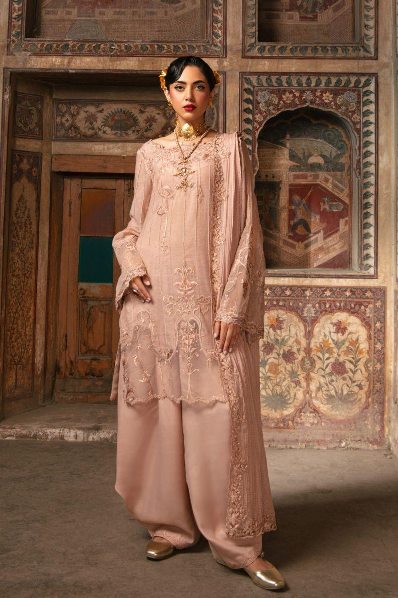 Nilofer Shahid - Anaia - Maansi - Cotton Net - 3 Piece