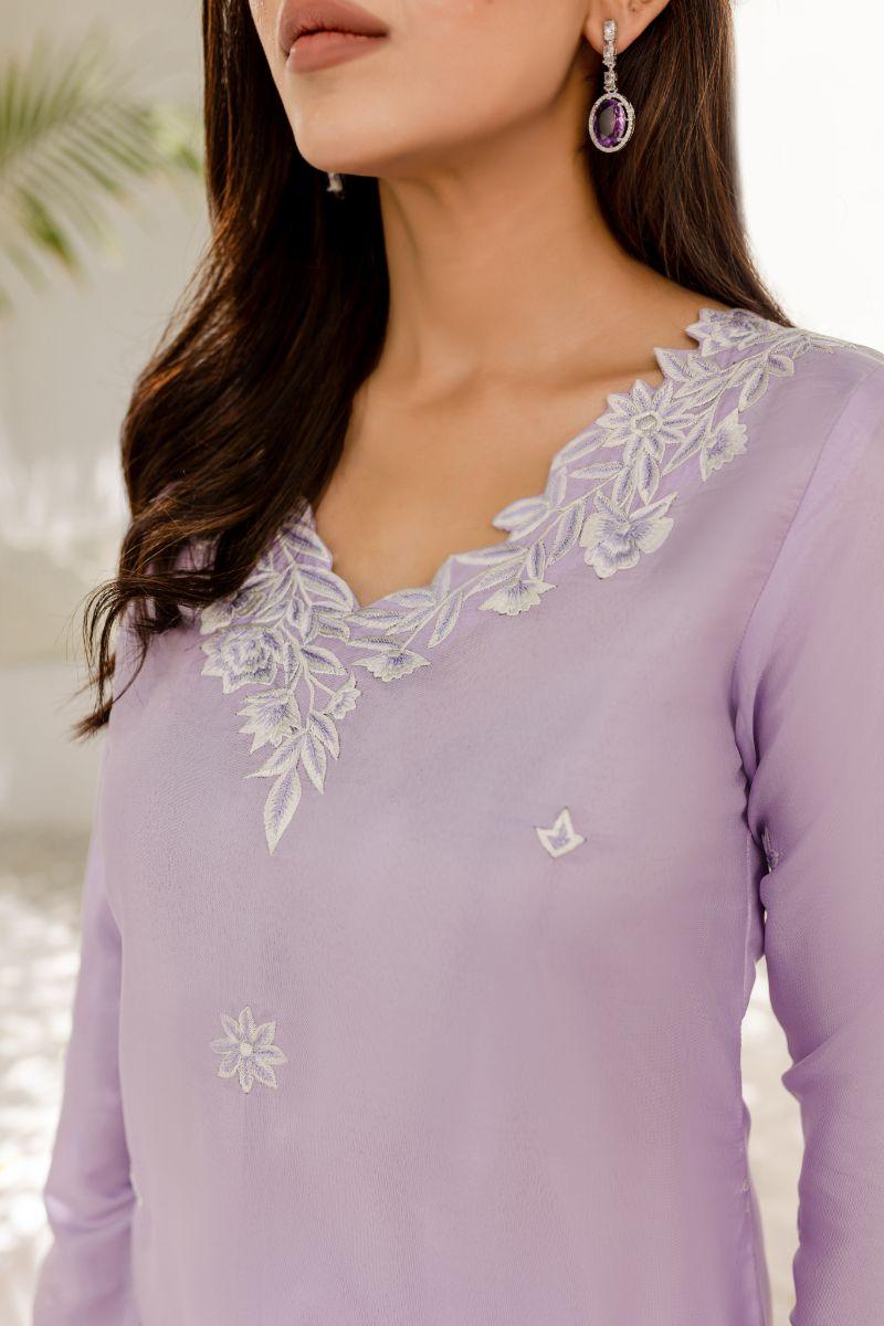 Allure by IH - ANASIA - Lilac - Silk & Organza - 3 Piece