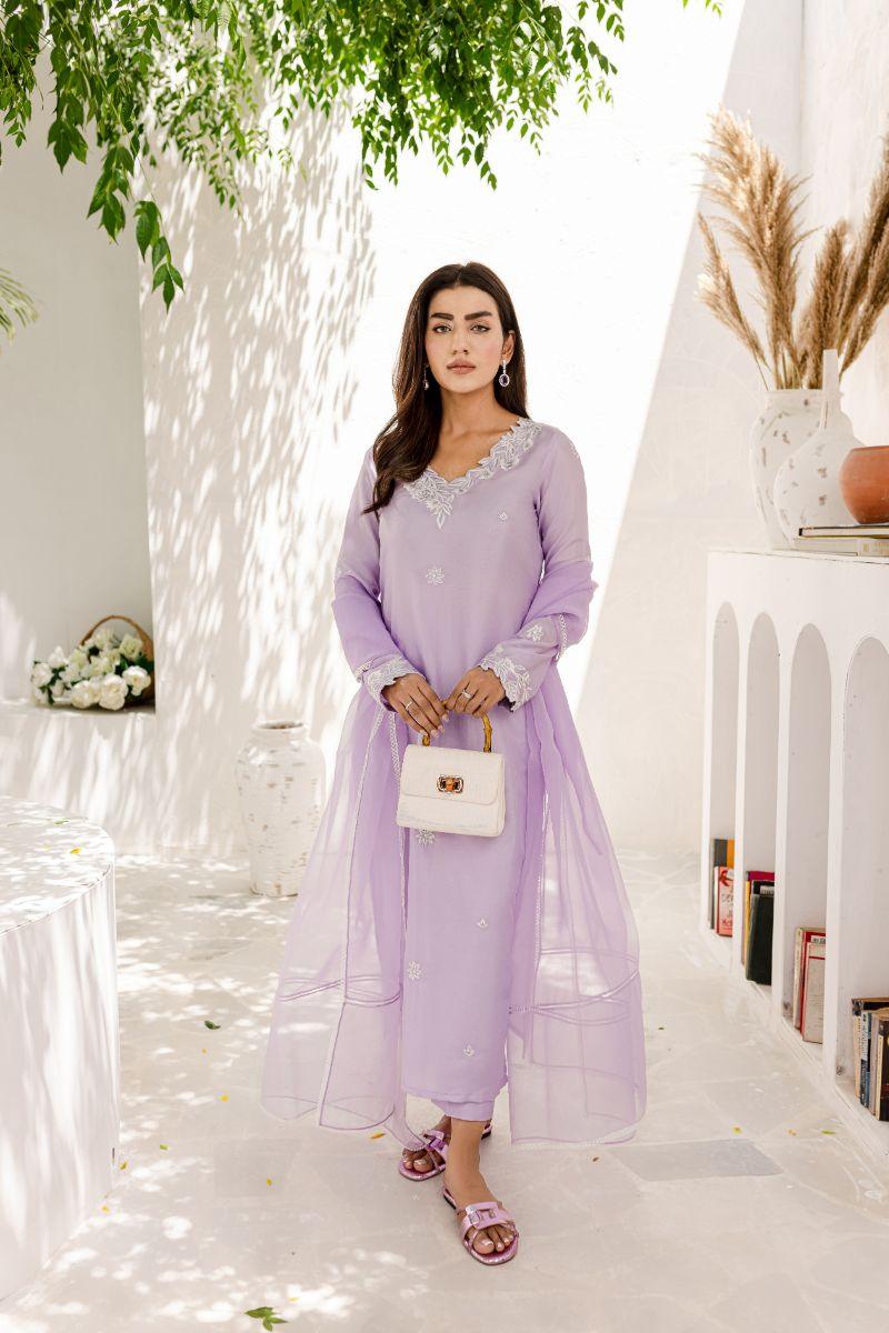 Allure by IH - ANASIA - Lilac - Silk & Organza - 3 Piece