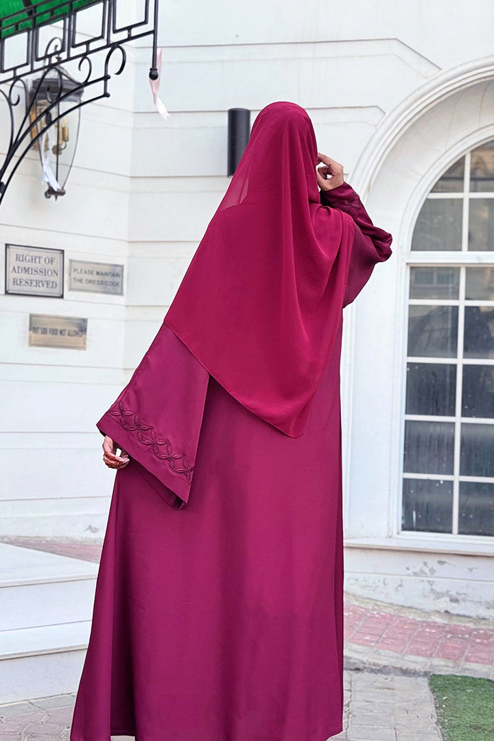 Abays Store.pk - Amal  - Nida - Maroon - 1 Piece