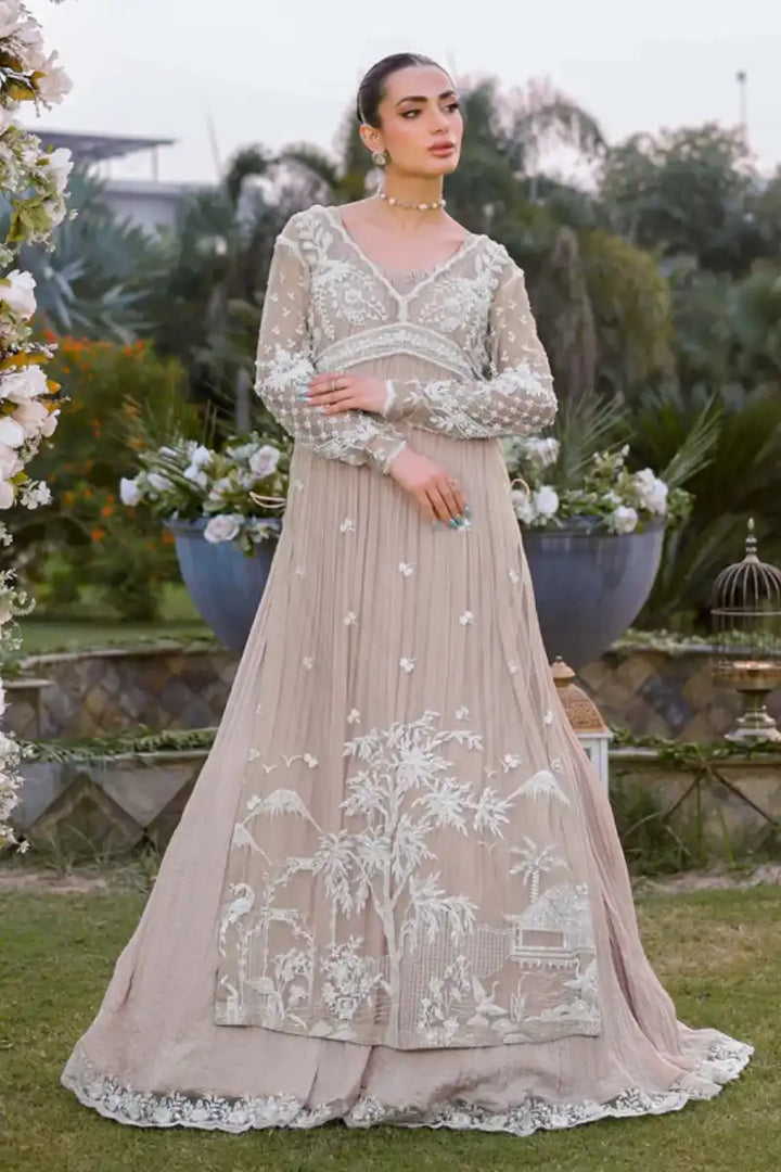 Reema Ahsan - Aramis - Net & Silk - Skin  - 3 Piece