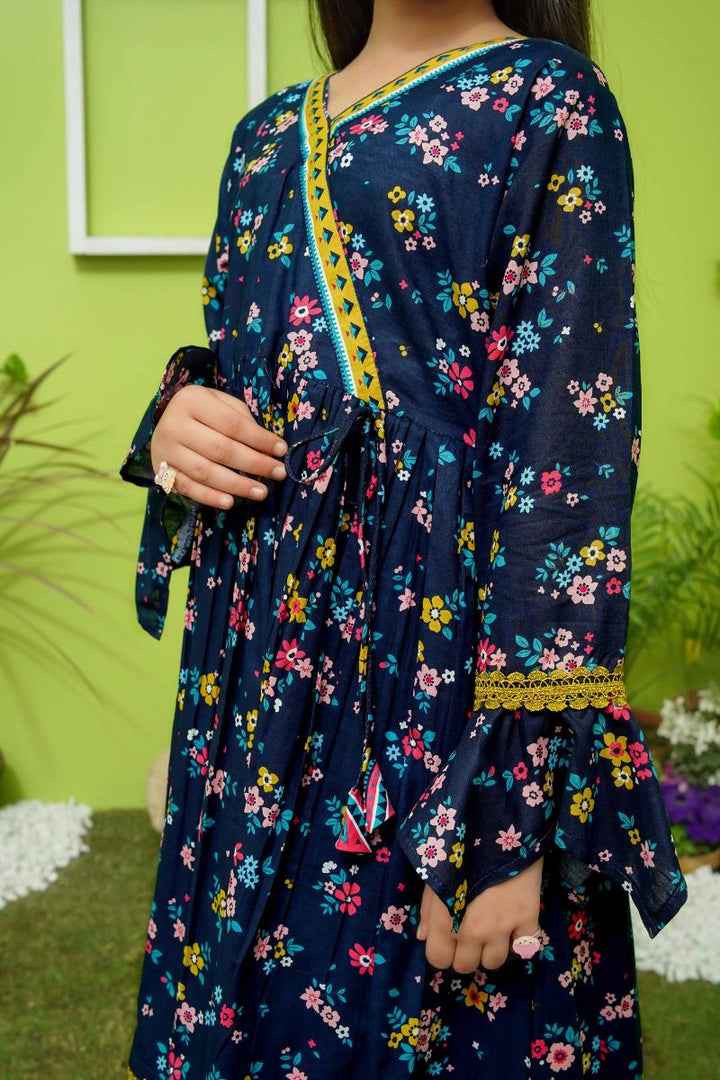 Modest - Blue Daisy - Lawn - 2 Piece Suit