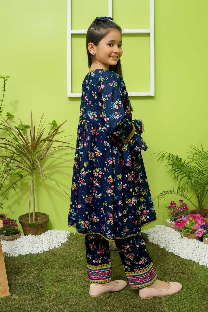 Modest - Blue Daisy - Lawn - 2 Piece Suit