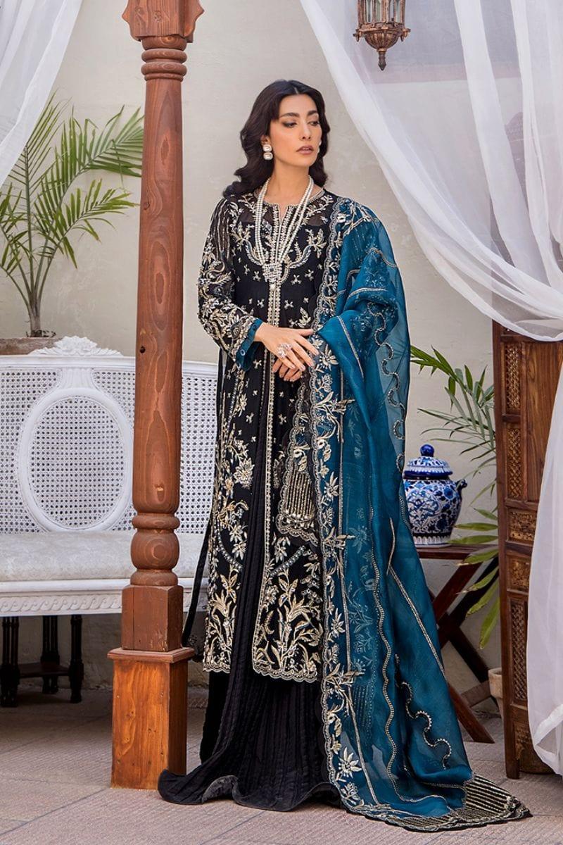 Fozia Khalid - BELLE ESPOIR - Black - Embroidered - 3 Piece - Studio by TCS