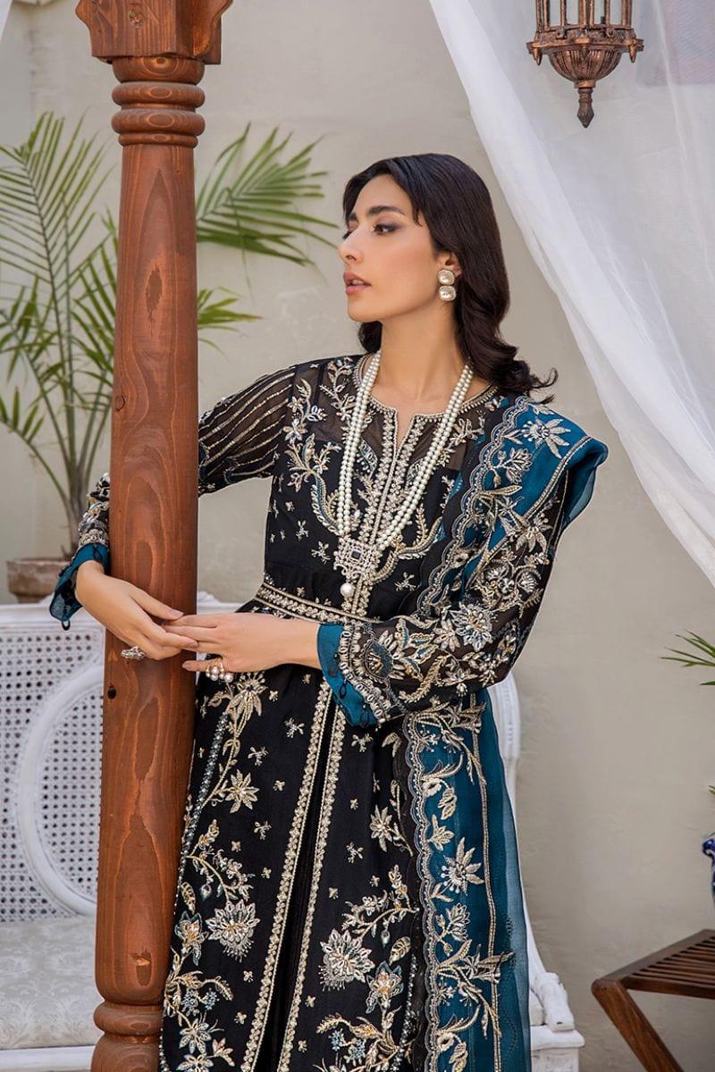 Fozia Khalid - BELLE ESPOIR - Black - Embroidered - 3 Piece - Studio by TCS