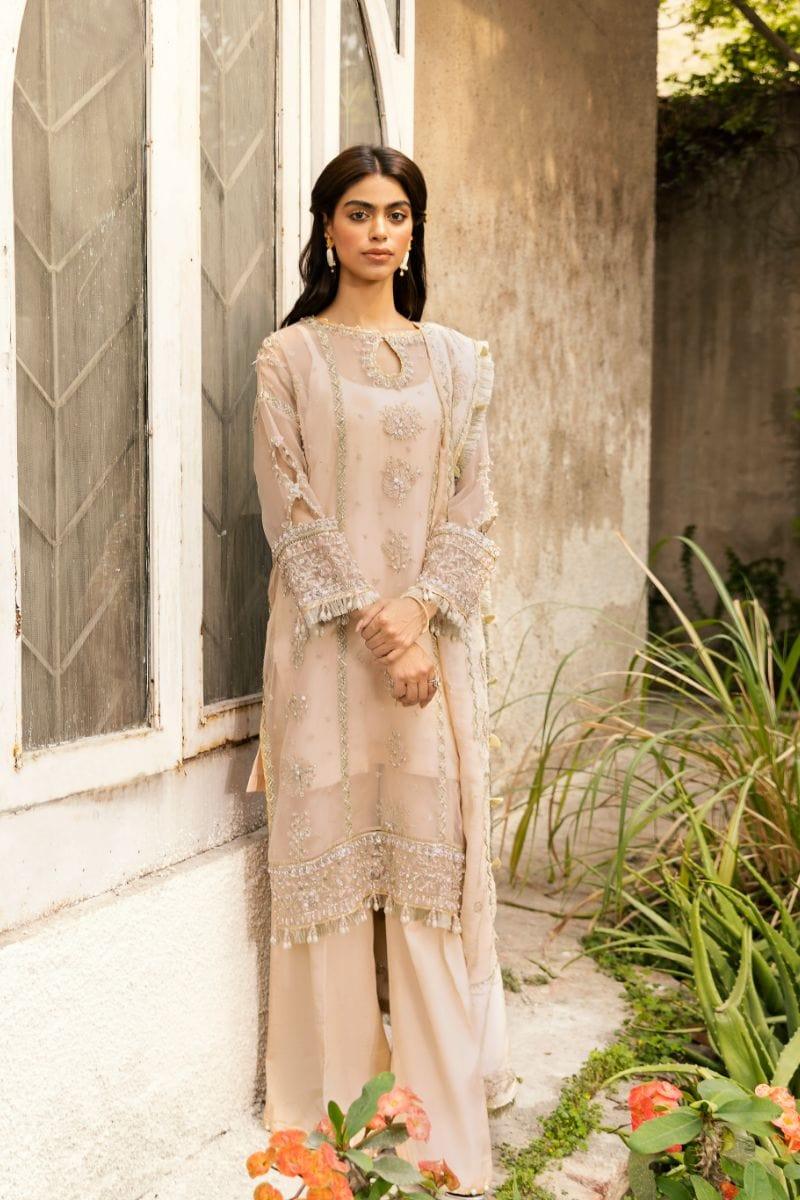 Zarub - AMMANI - Embroidered - Blush Peach - Unstitched - 3 Piece - Studio by TCS