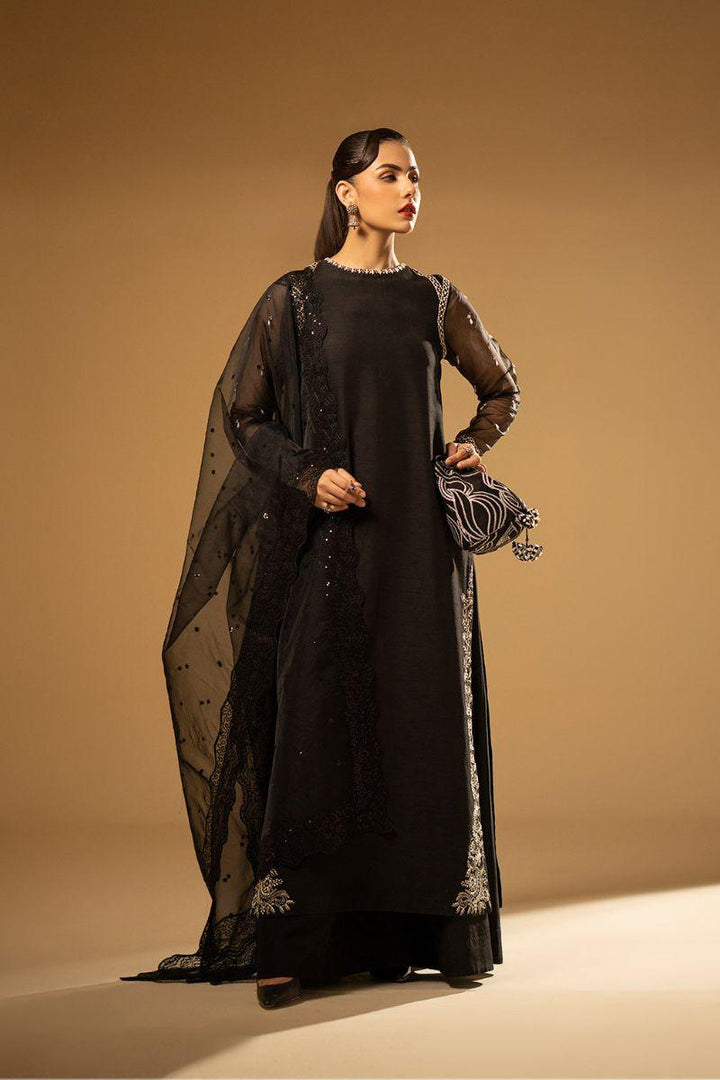 Fozia Khalid - Black Swan - Silk - 2 Piece