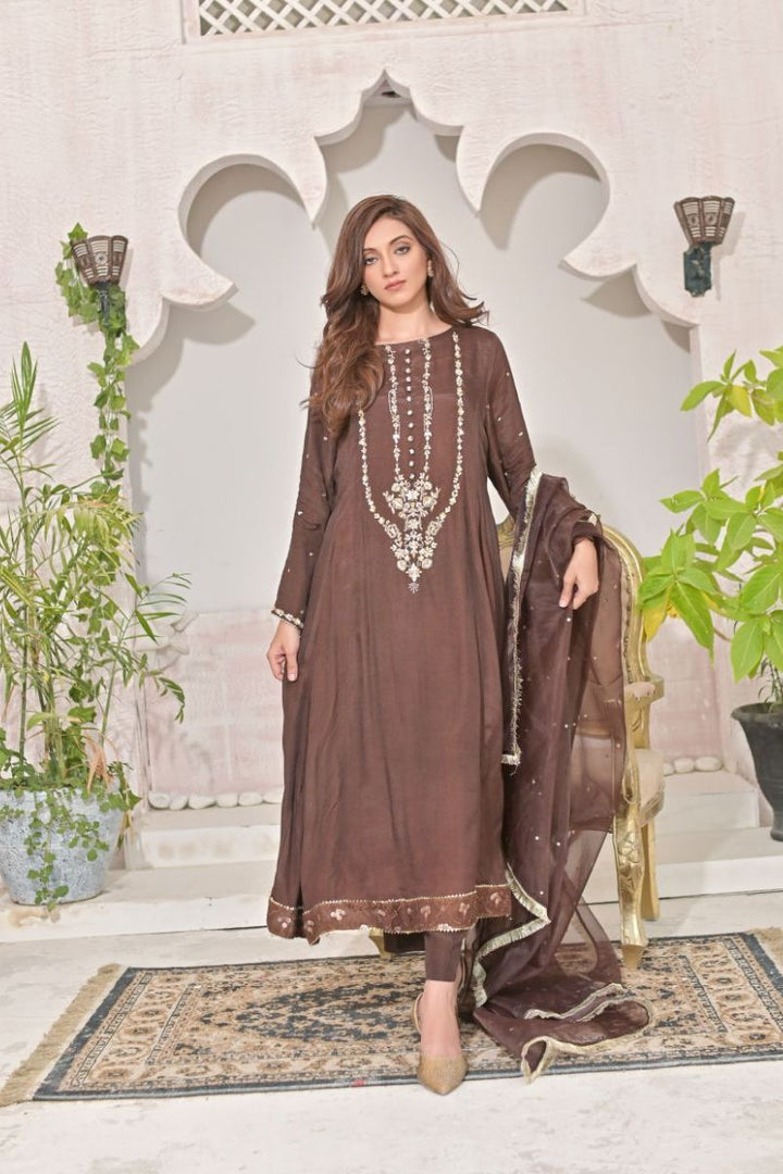 Ruby Couture - Pasbaan - Raw Silk & Organza - 3 Piece