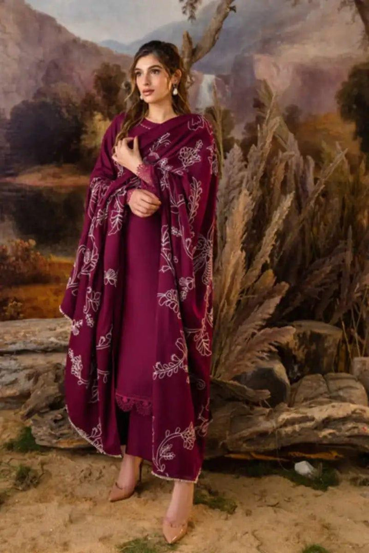 Natasha Kamal - Carmine - plum - Wool - 3 Piece - Studio by TCS