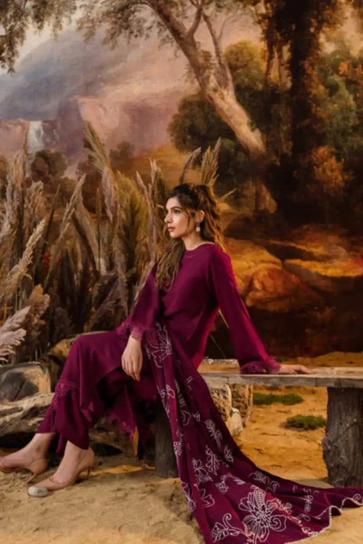 Natasha Kamal - Carmine - plum - Wool - 3 Piece - Studio by TCS