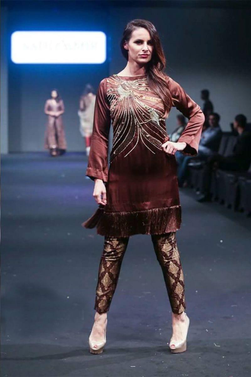 Sadia Aamir - Chocolat - Brown - Silk & Jamawar - 2 Piece - Studio by TCS