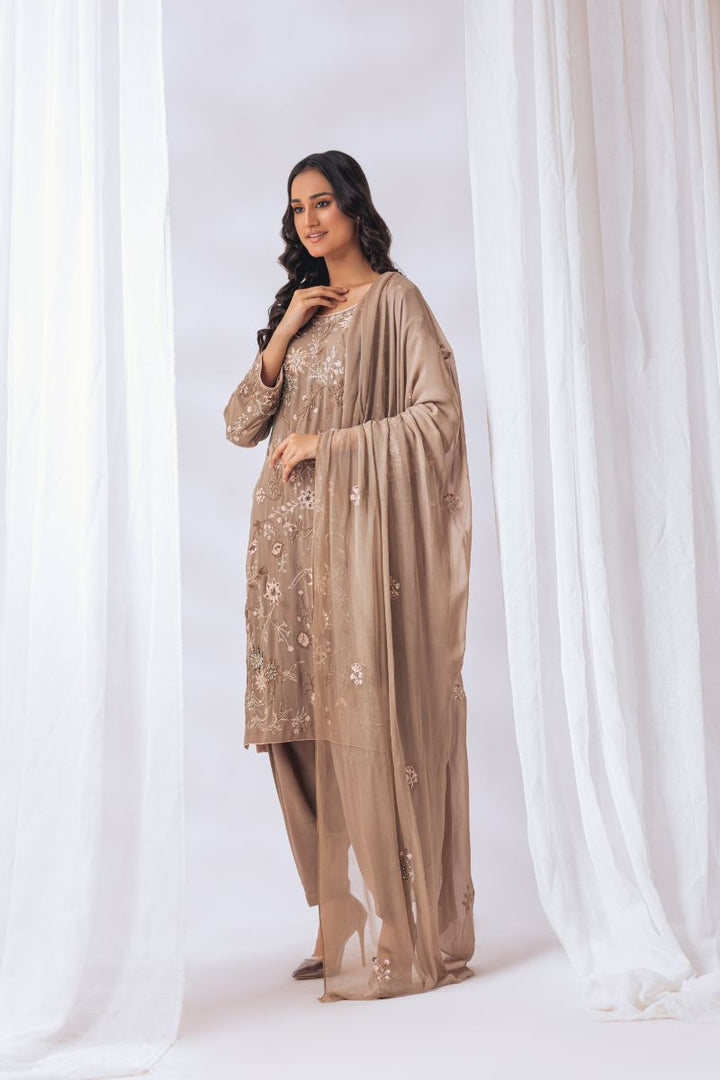 Khayal by Shaista Hasan - Classic allure - Pure Georgette & Chiffon - 3 Piece