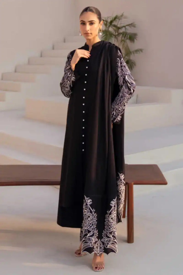 Natasha Kamal - Atlas - black - Silk Karandi - 3 Piece