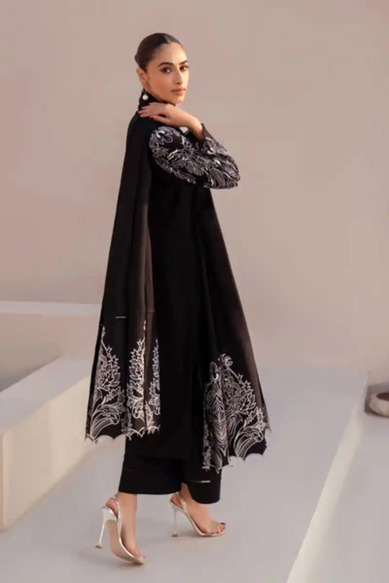 Natasha Kamal - Atlas - black - Silk Karandi - 3 Piece