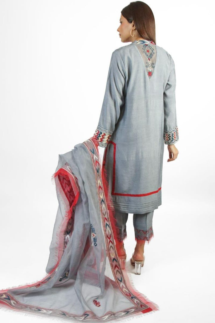 Urooj Fahd - Article 03 - Grey - 3 Piece - Studio by TCS