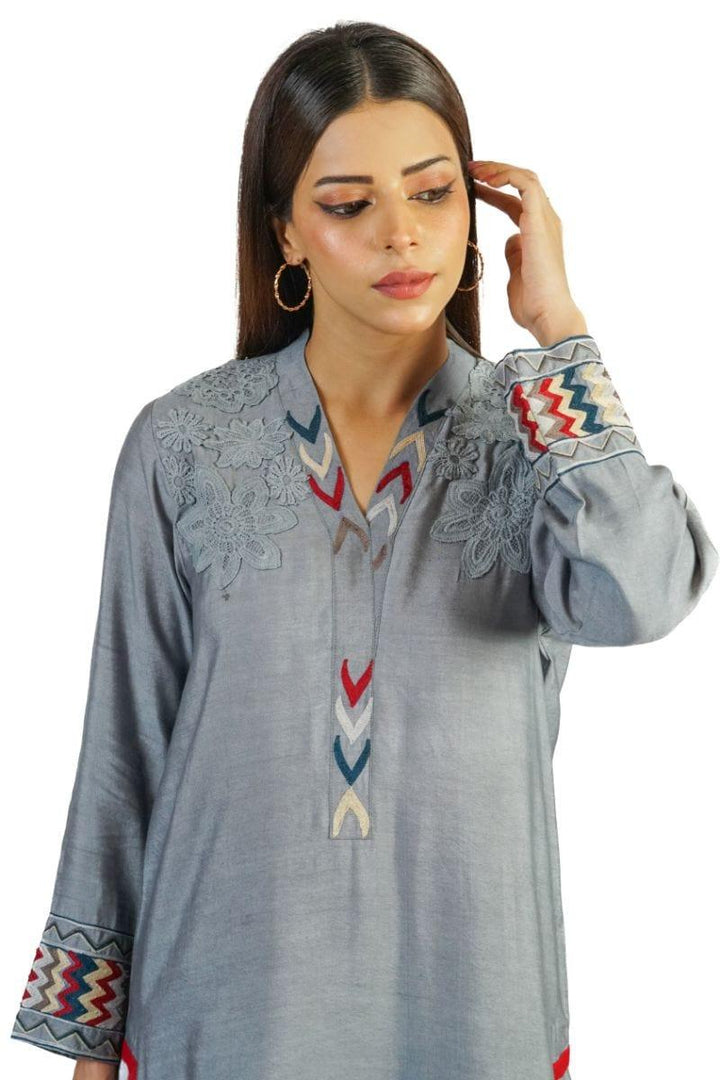 Urooj Fahd - Article 03 - Grey - 3 Piece - Studio by TCS