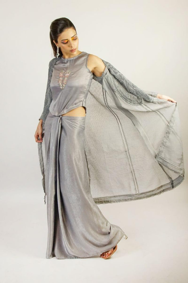 Urooj Fahd - Article 10 - STEEL GREY - 3 Piece - Studio by TCS