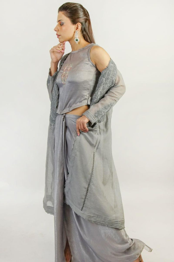 Urooj Fahd - Article 10 - STEEL GREY - 3 Piece - Studio by TCS