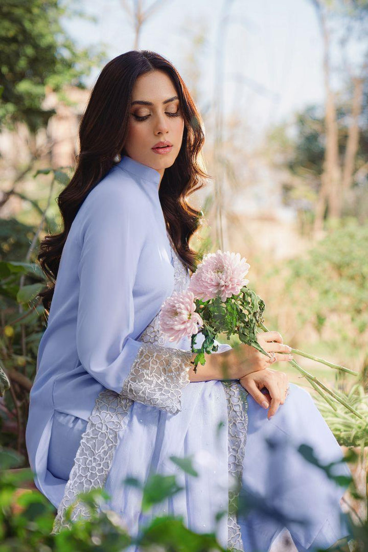 Natasha Kamal - Primrose - Periwinkle Tunic - Georgette - 3 Piece