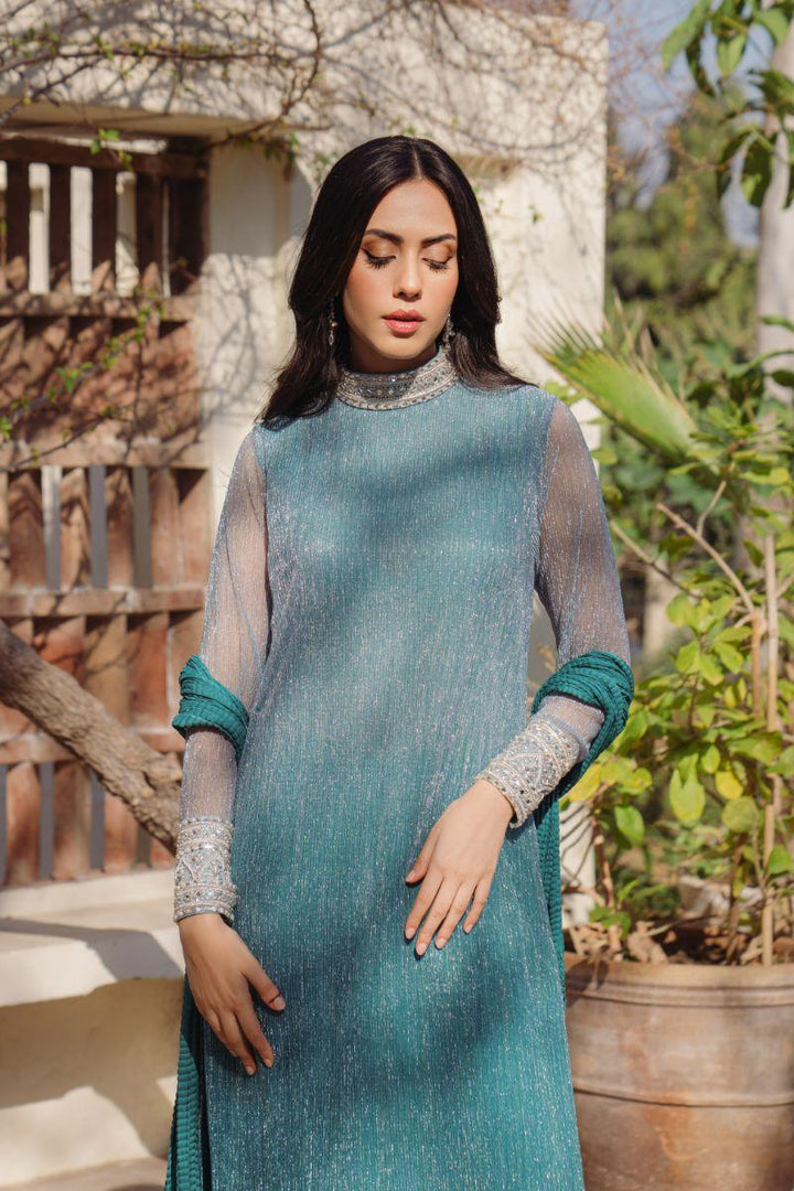 Natasha Kamal - Oren - Sea Green - Ombre - 3 Piece