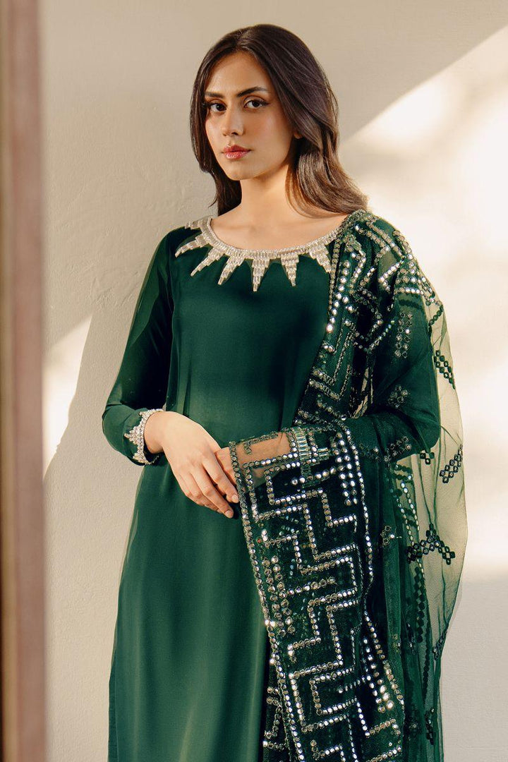 Natasha Kamal - Harlow - Emerald Green - Georgette - 3 Piece