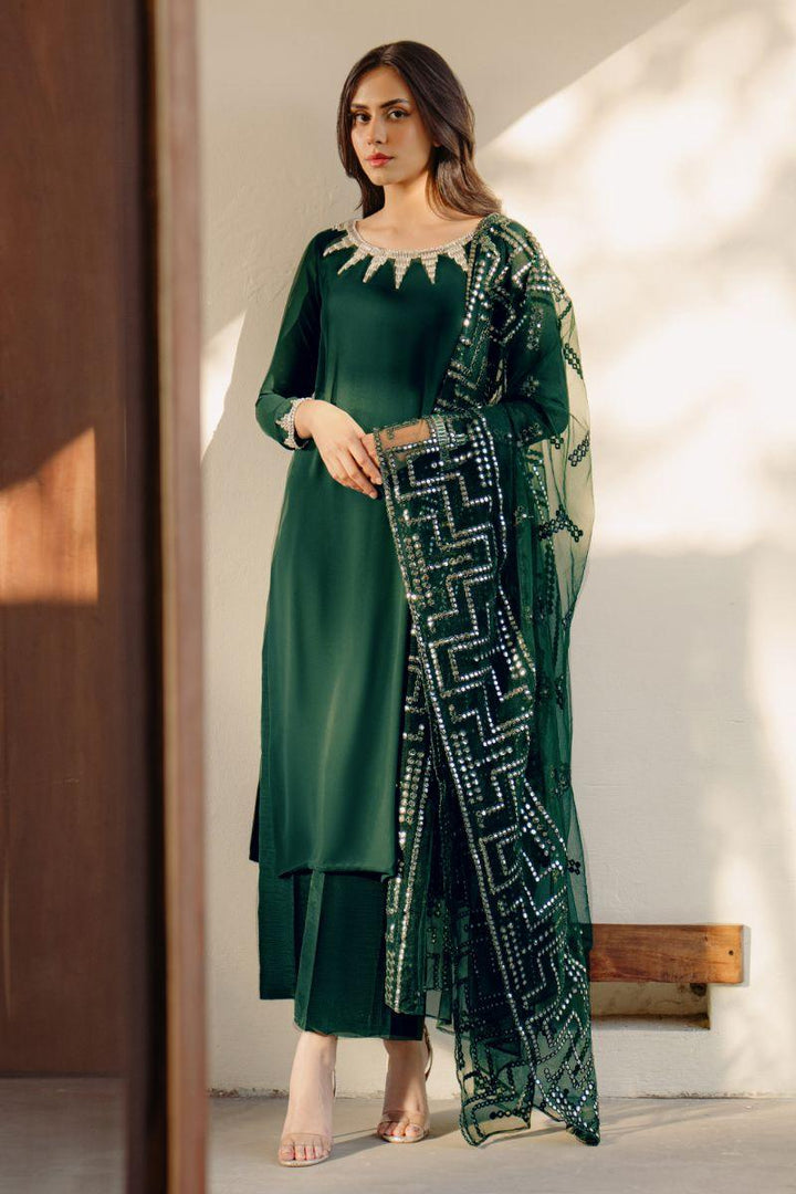 Natasha Kamal - Harlow - Emerald Green - Georgette - 3 Piece