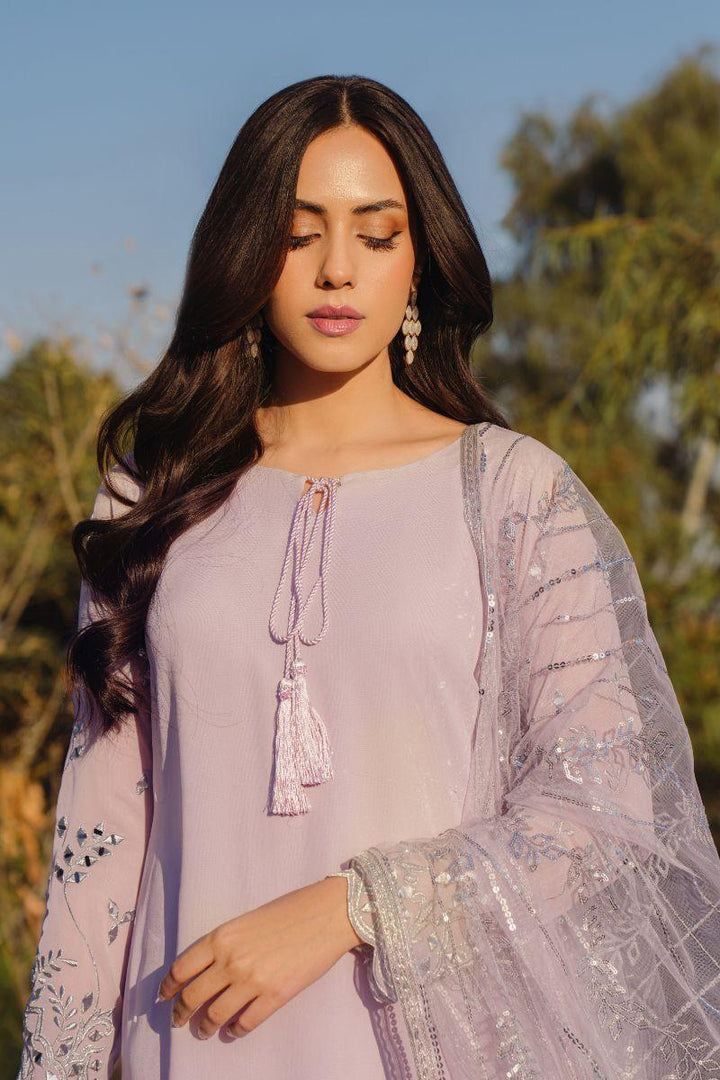 Natasha Kamal - Harmony - Lilac And Silver - Georgette - 3 Piece