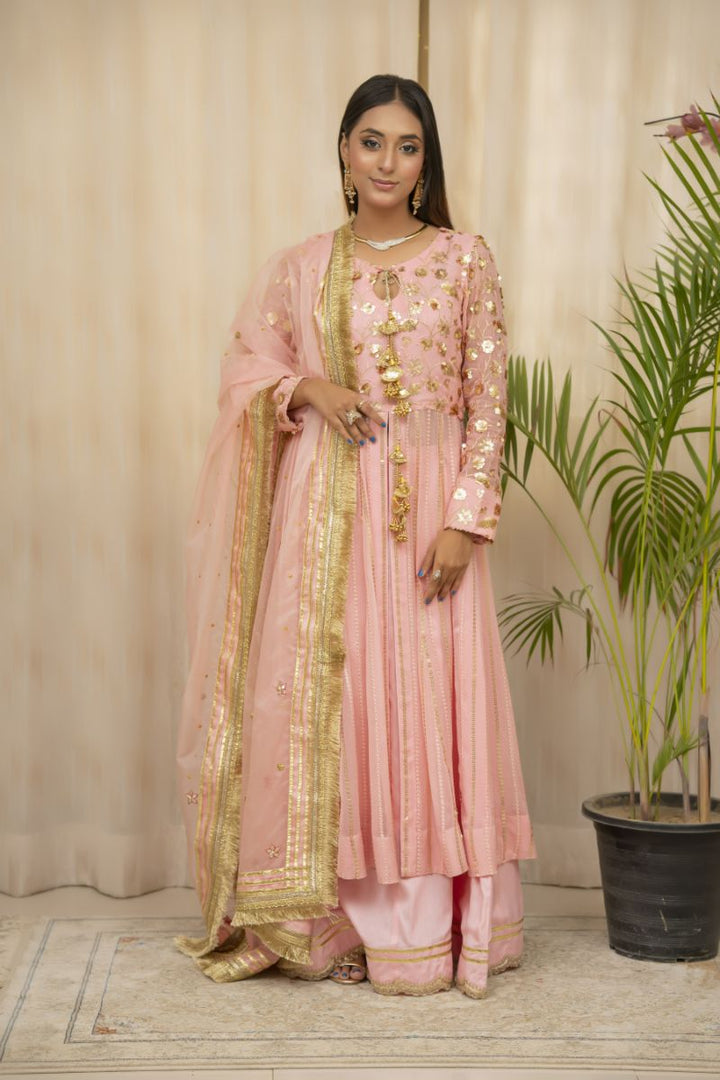 Sadia Aamir - Asmira - Pink - Chiffon - 3 Piece