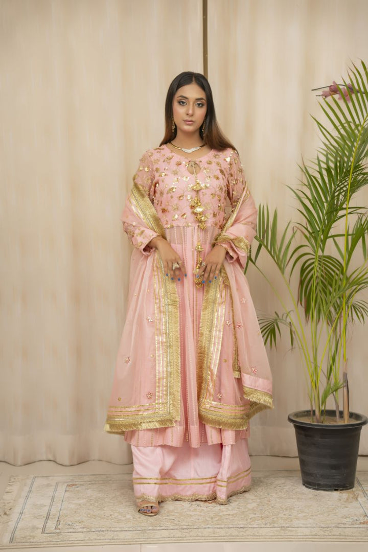 Sadia Aamir - Asmira - Pink - Chiffon - 3 Piece