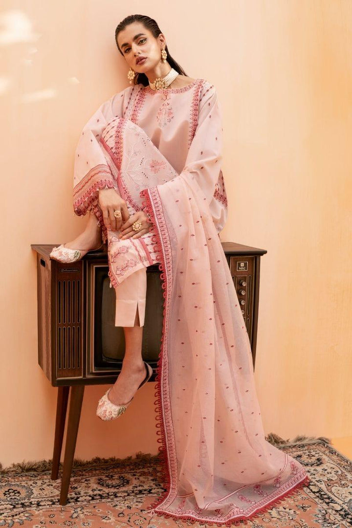 Fozia Khalid - Blush Pink - Embroidered - 3 Piece - Studio by TCS