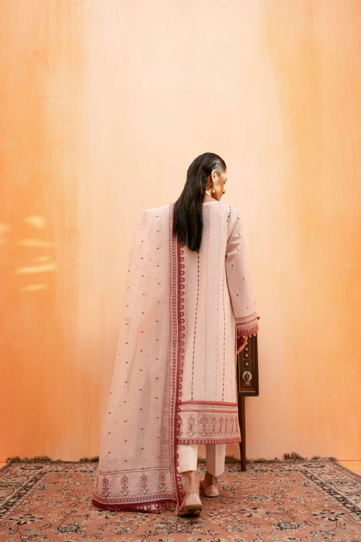 Fozia Khalid - Blush Pink - Embroidered - 3 Piece - Studio by TCS