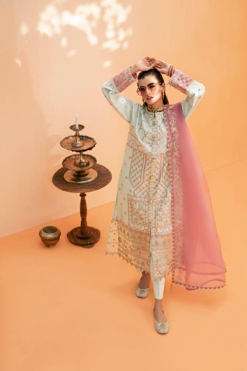 Fozia Khalid - Moonlight Jade - Embroidered - 3 Piece - Studio by TCS