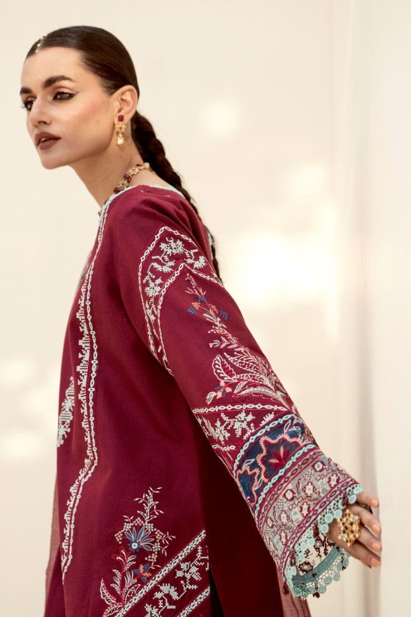 Fozia Khalid - Mulberry - Embroidered - 3 Piece - Studio by TCS