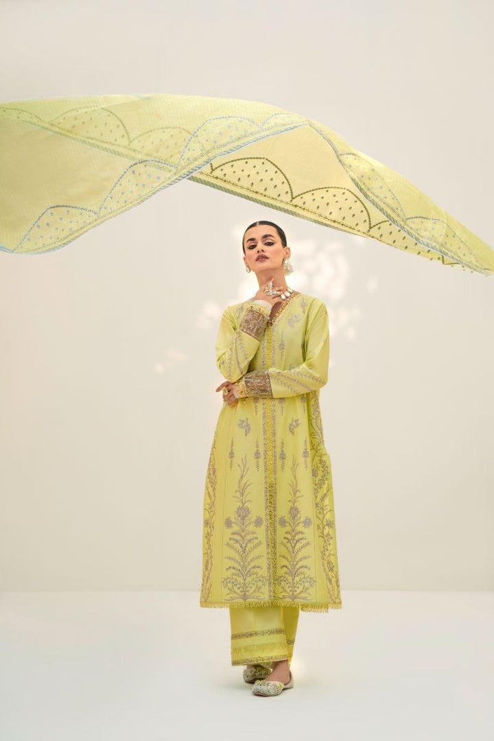 Fozia Khalid - Luminary Green - Embroidered - 3 Piece - Studio by TCS