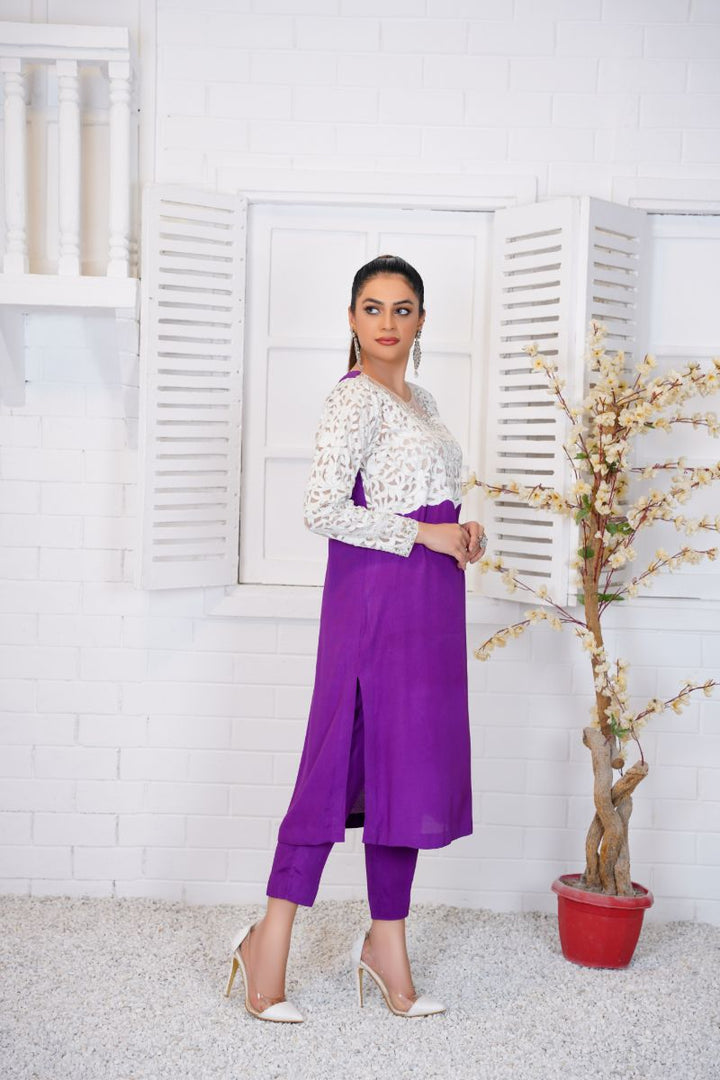 Anayra Amal - Aghaz - Plum - Grip Georgette - 2 Piece