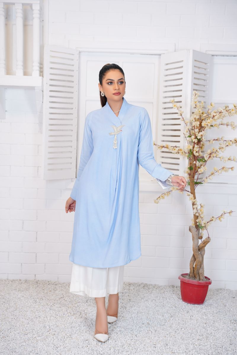 Anayra Amal - Subh-e-Nau - Sky Blue - Grip Georgette - 2 Piece