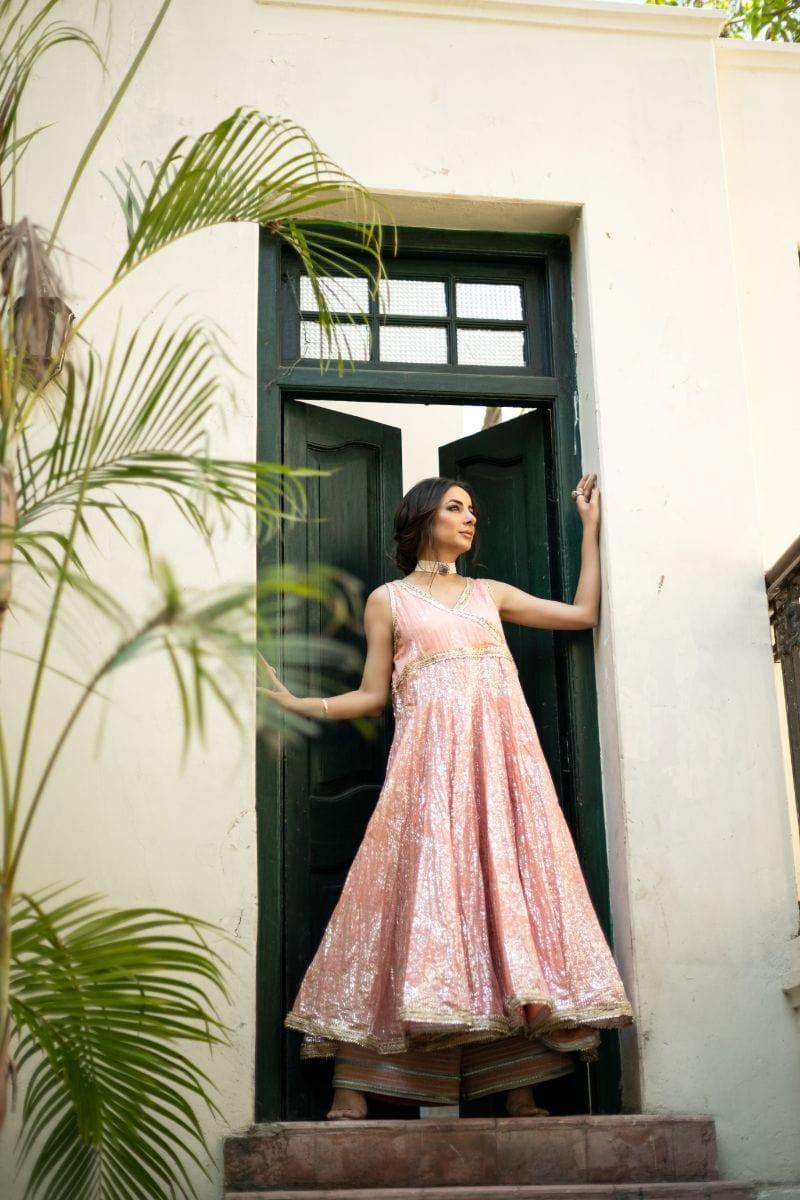 Pinktree - Hint Of Pink - Angarkha - 3 Piece - Studio by TCS