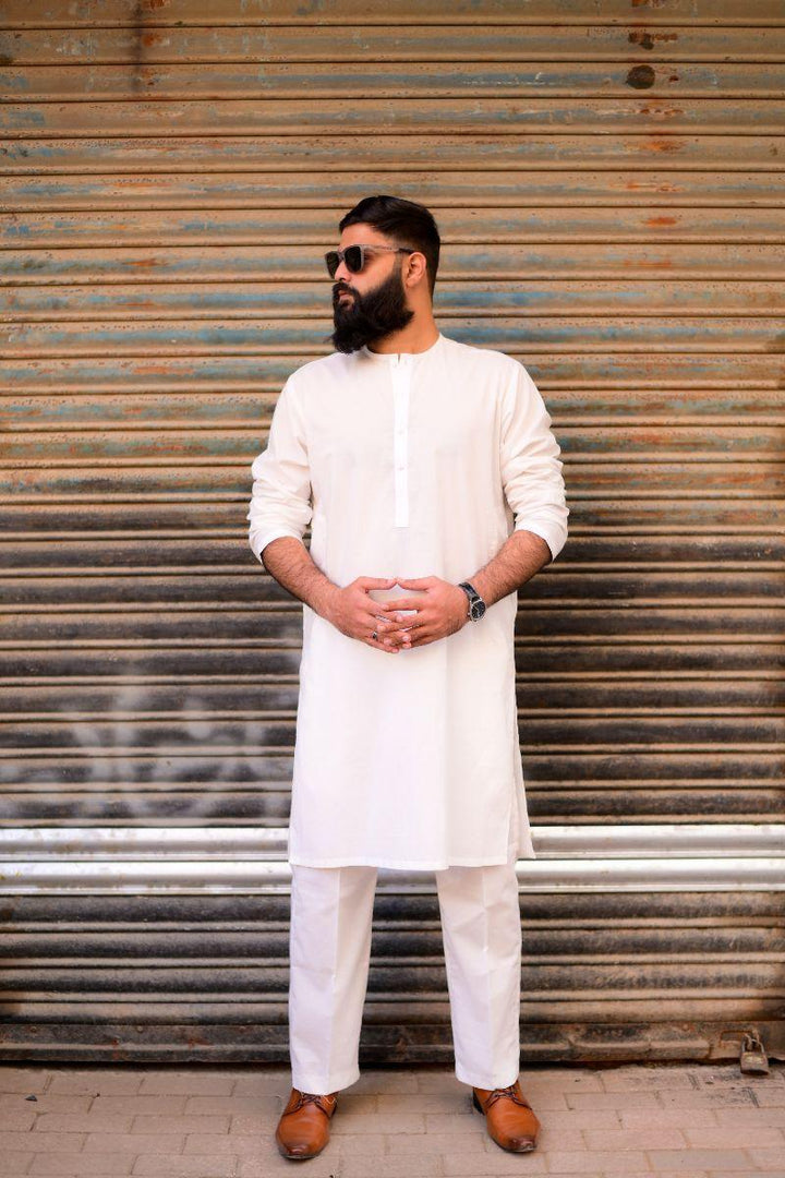 AlifYay Off white Kurta Pajama 2 piece AY-011-cotton