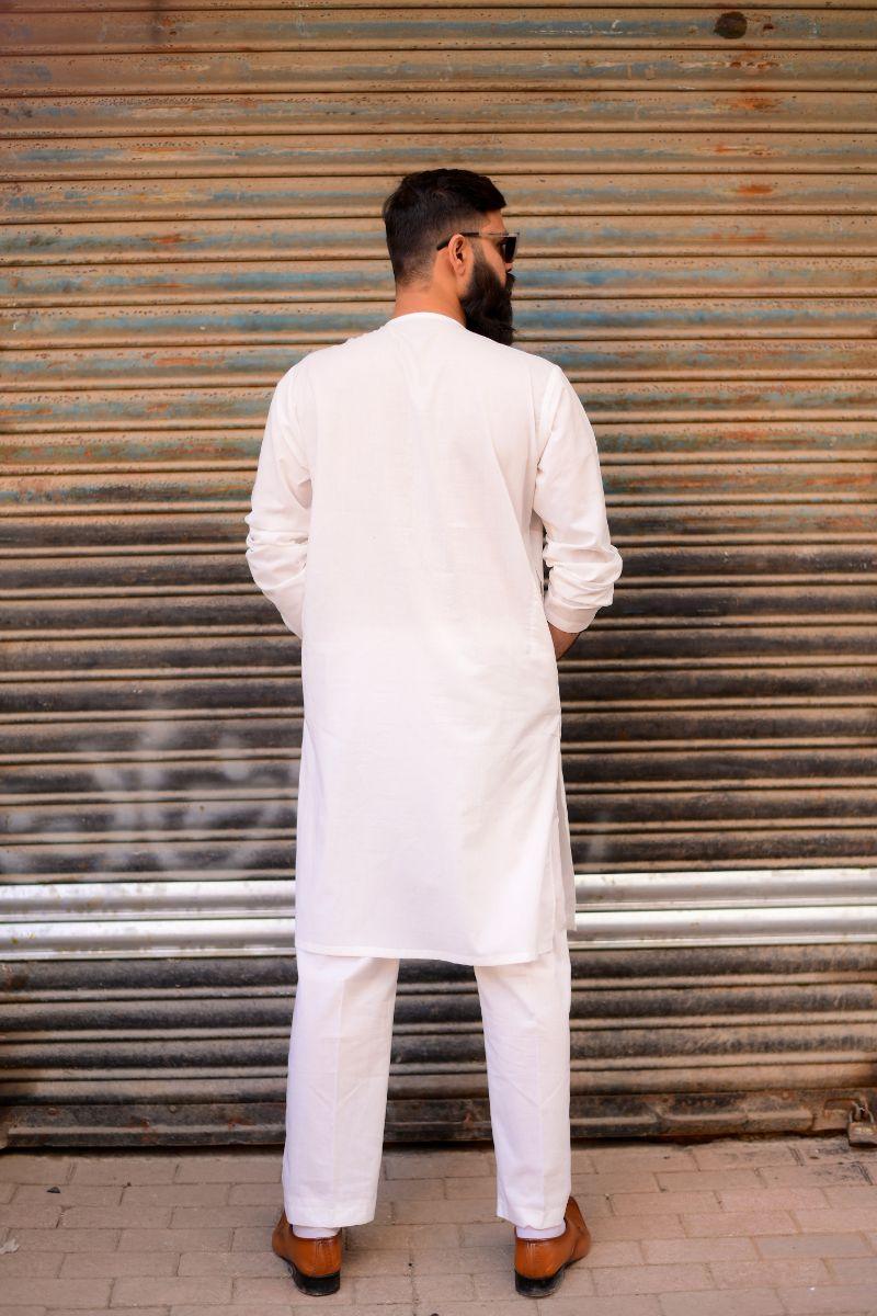 AlifYay Off-White Kurta and Pajama 2 piece AY-001-cotton