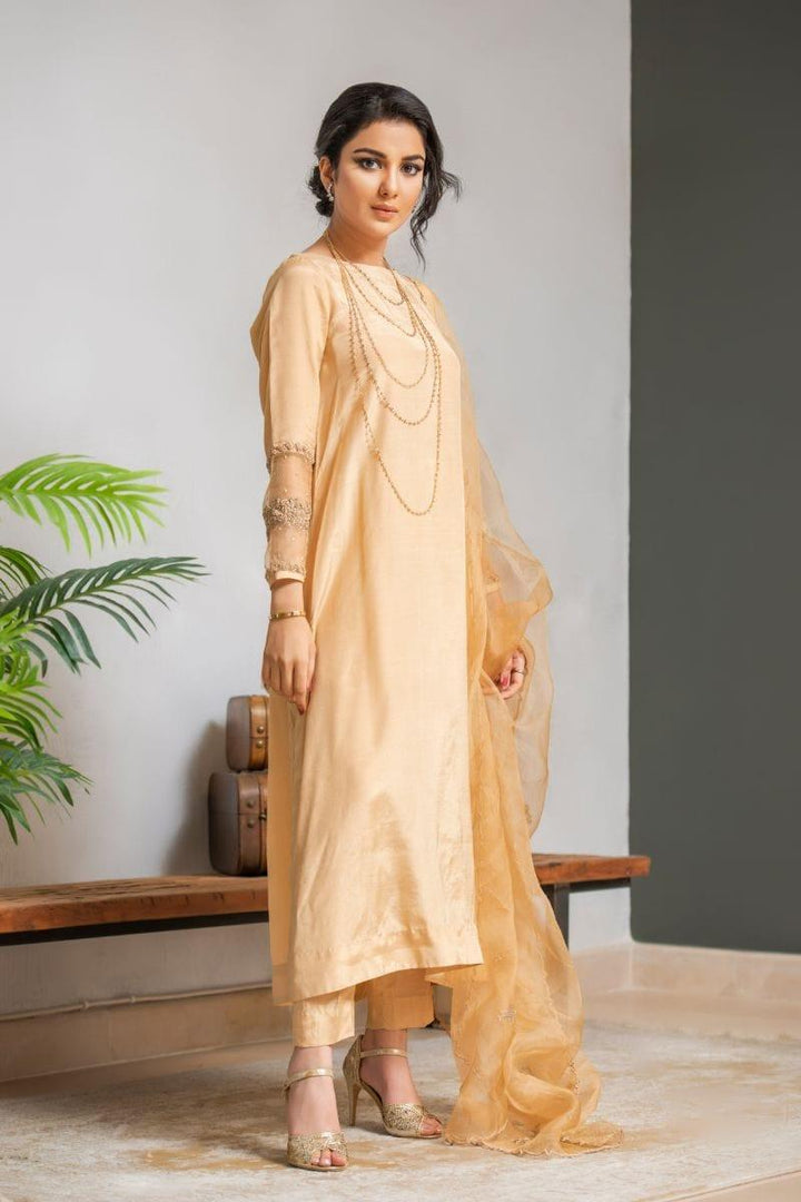 Kuli Jume - Gold Dahlia - Dull Gold - Silk - 3 Piece - Studio by TCS