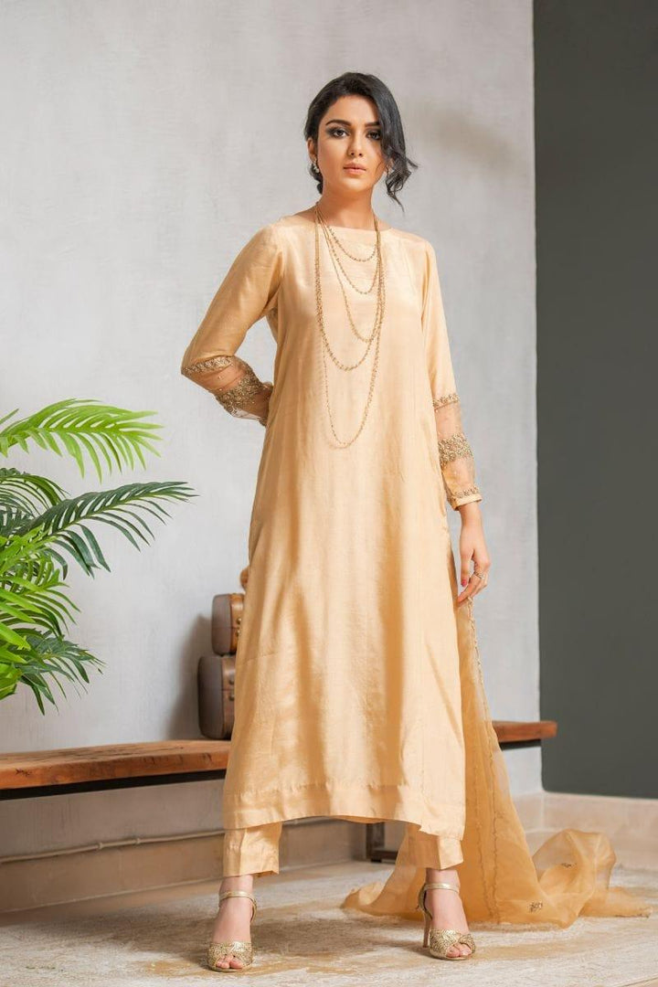 Kuli Jume - Gold Dahlia - Dull Gold - Silk - 3 Piece - Studio by TCS