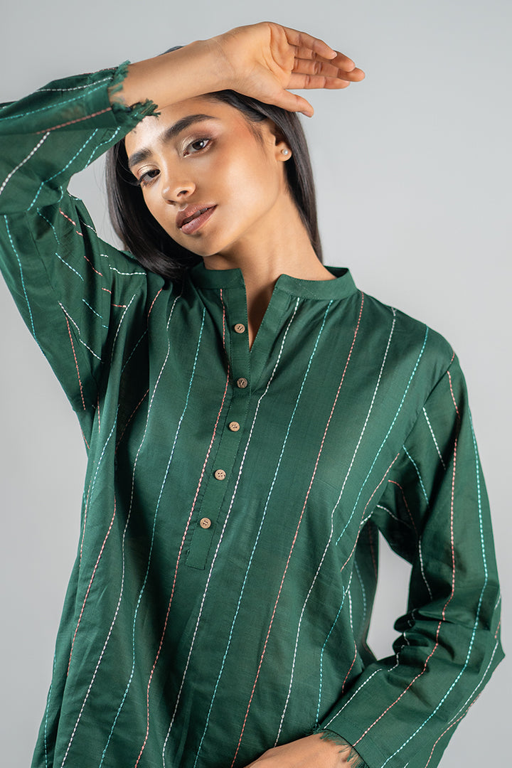 Ego - Lily 2 piece - Dark Green - Cotton