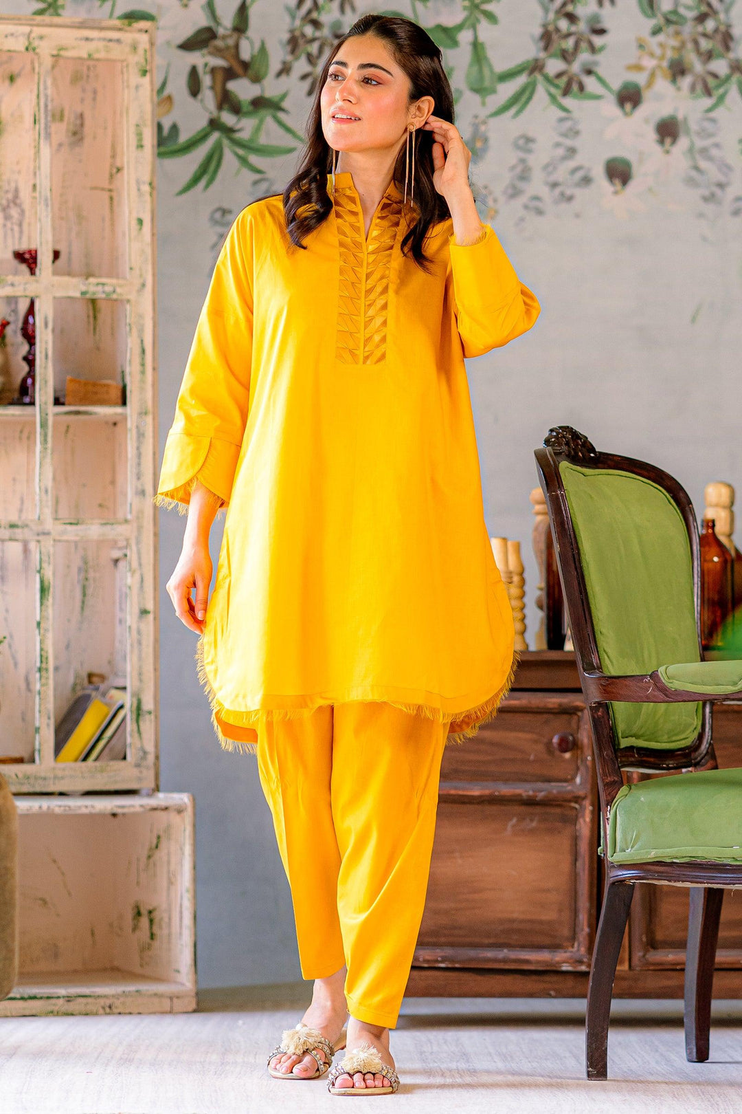 Ego - Folded 2 piece - Mustard - Cotton