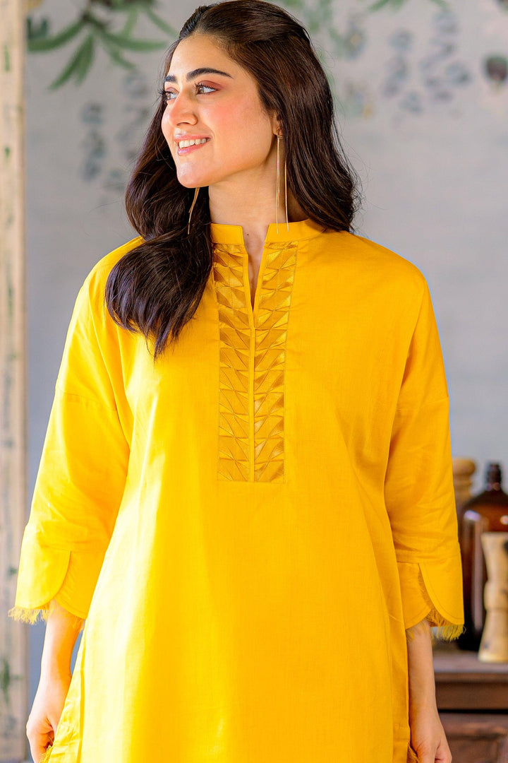 Ego - Folded 2 piece - Mustard - Cotton