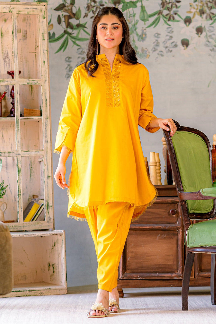 Ego - Folded 2 piece - Mustard - Cotton